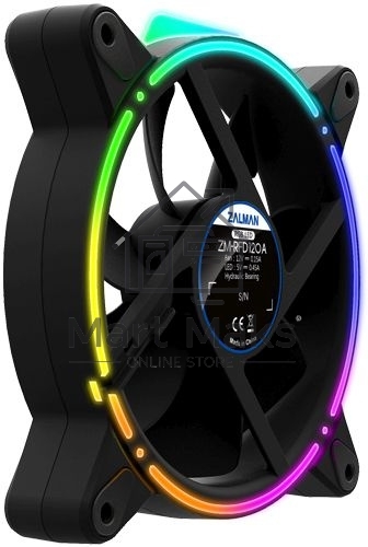 Вентилятор для корпуса Zalman ZM-RFD120A черный, 120 мм, 1500 об/мин, 25.6 дБ, 3 pin