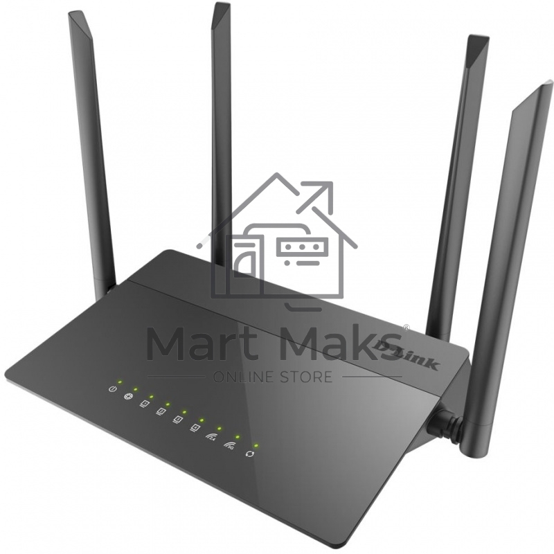 Маршрутизатор беспроводной D-Link DIR-841/RU/A1B, Wireless AC1200 Dual-Band Router with 1 10/100/1000Base-T WAN port and 410/100Base-TX LAN ports.802.11b/g/n compatible, 802.11AC up to 866Mbps,1 10/100/1000Base-T WAN port, 4