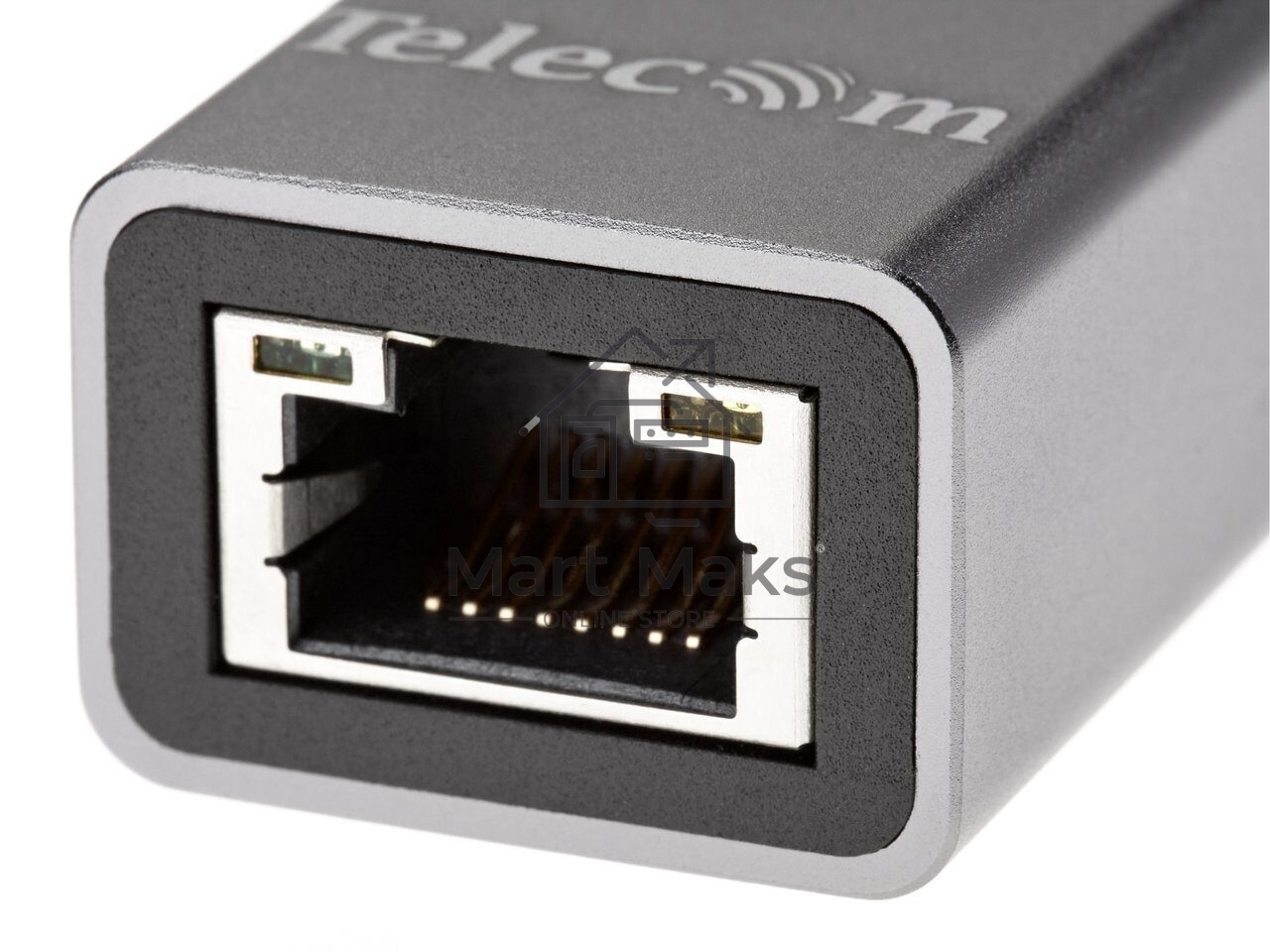 Переходник Telecom USB 3.0 - RJ-45 1000Mbps +3 USB3.0, Aluminum Shell, 0.2м TA311U