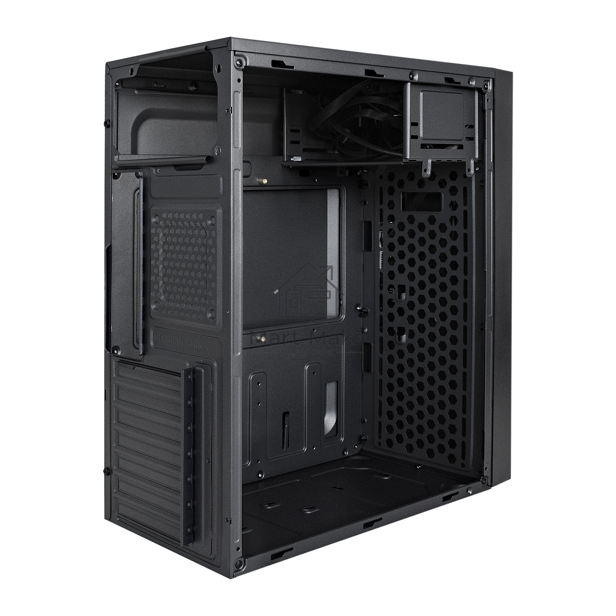 Компьютерный корпус Miditower ExeGate AA-440U (ATX, без БП, 2*USB+1*USB3.0, аудио, черный)