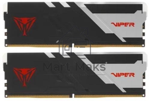 Оперативная память Patriot Viper Venom, DDR5, 32Gb (2x16GB), 6200MHz, CL40, DIMM, с радиатором, черный