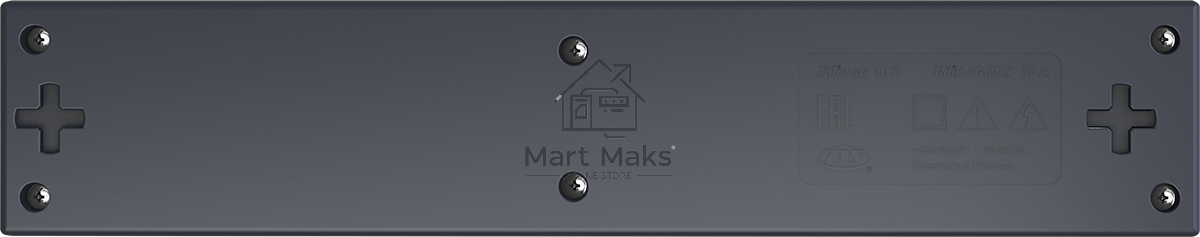 Сетевой фильтр Pilot sG-Max 5 outlets (GP), 15А/3.3 kVt, automatic circuit-breaker, 10 m, gfaphite