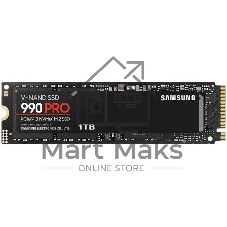 Накопитель SSD Samsung 990 PRO, 1000Gb, PCIe 4.0 x4, M.2 2280, NVMe, R/W 7450/6900
