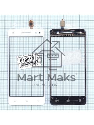 Сенсорное стекло (тачскрин) для Lenovo Vibe S1 Lite белое