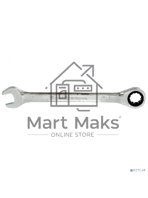 Ключ Matrix комбинированный трещоточный 13мм CrV зеркальный хром professional