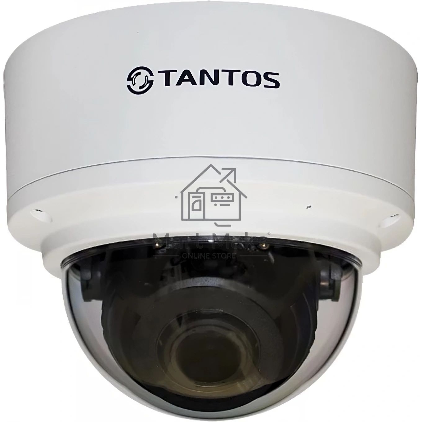 Уличная 2 мегапиксельная купольная антивандальная IP-камера Tantos TSi-Ve25VPA 2.8-12 мм