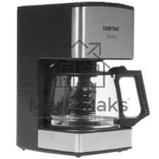 Кофеварка капельная Centek CT-1144 серебристый/черный, исп. кофе - молотый, 0.8 л, 680 Вт.