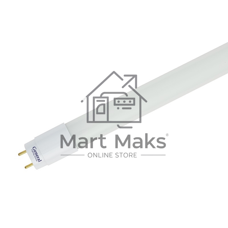 Лампа светодиодная LED 10Вт G13 220В 4000К GLT8F-600-10-4000-M | 654200 | General