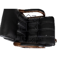 Кресло Бюрократ T-9932W-LOW-Eco черный, экокожа