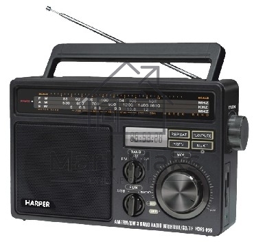 Радиоприемник Harper HDRS-099 (Дисплей; USB; SD карта; радио)