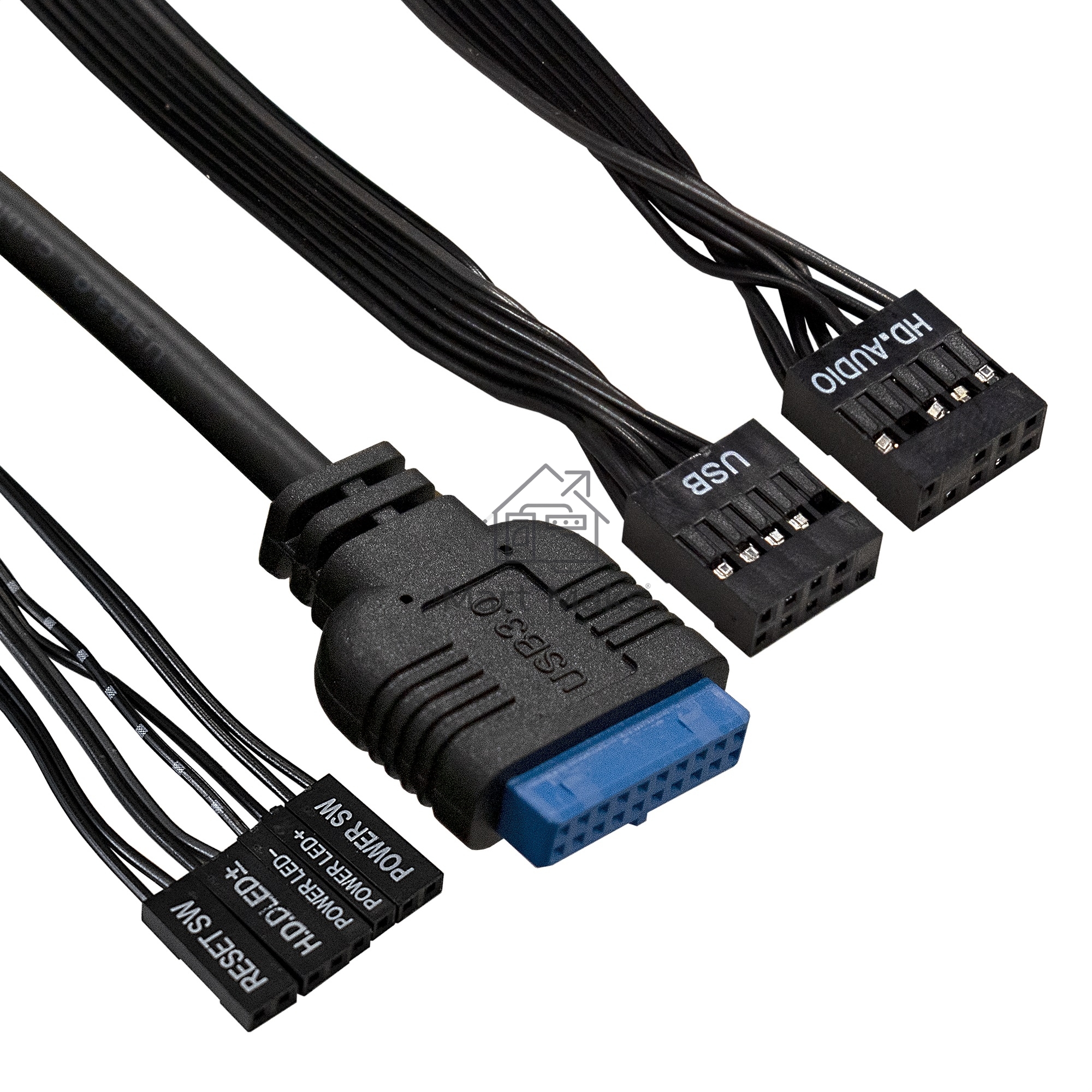 Компьютерный корпус Miditower ExeGate AA-440U (ATX, без БП, 2*USB+1*USB3.0, аудио, черный)