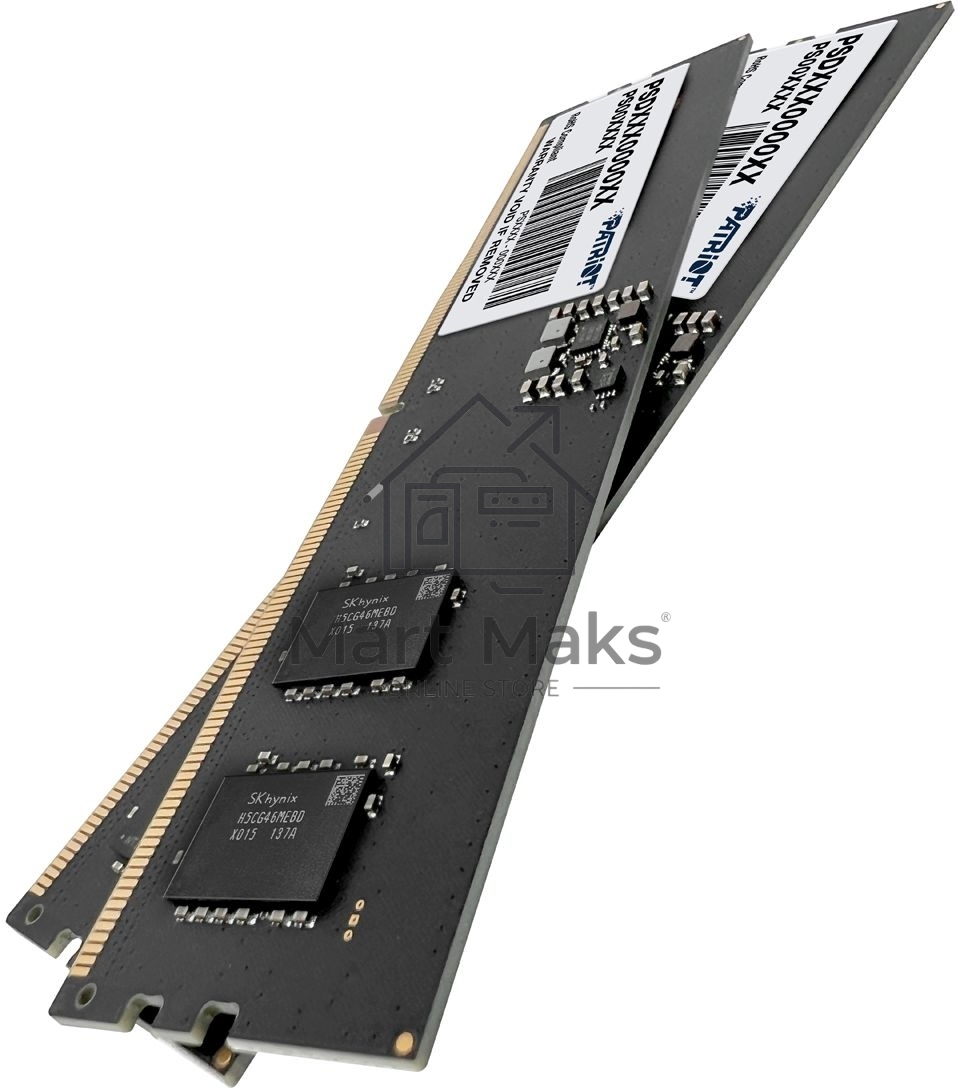 Оперативная память Patriot Signature, DDR5, 16GB (2x8 GB), 4800 MHz, CL40, DIMM