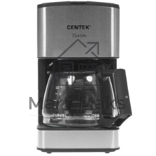 Кофеварка капельная Centek CT-1144 серебристый/черный, исп. кофе - молотый, 0.8 л, 680 Вт.
