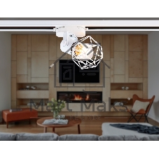 Трековый однофазный светильник Ambrella light GL5001 WH белый E27 max 40W D92*163