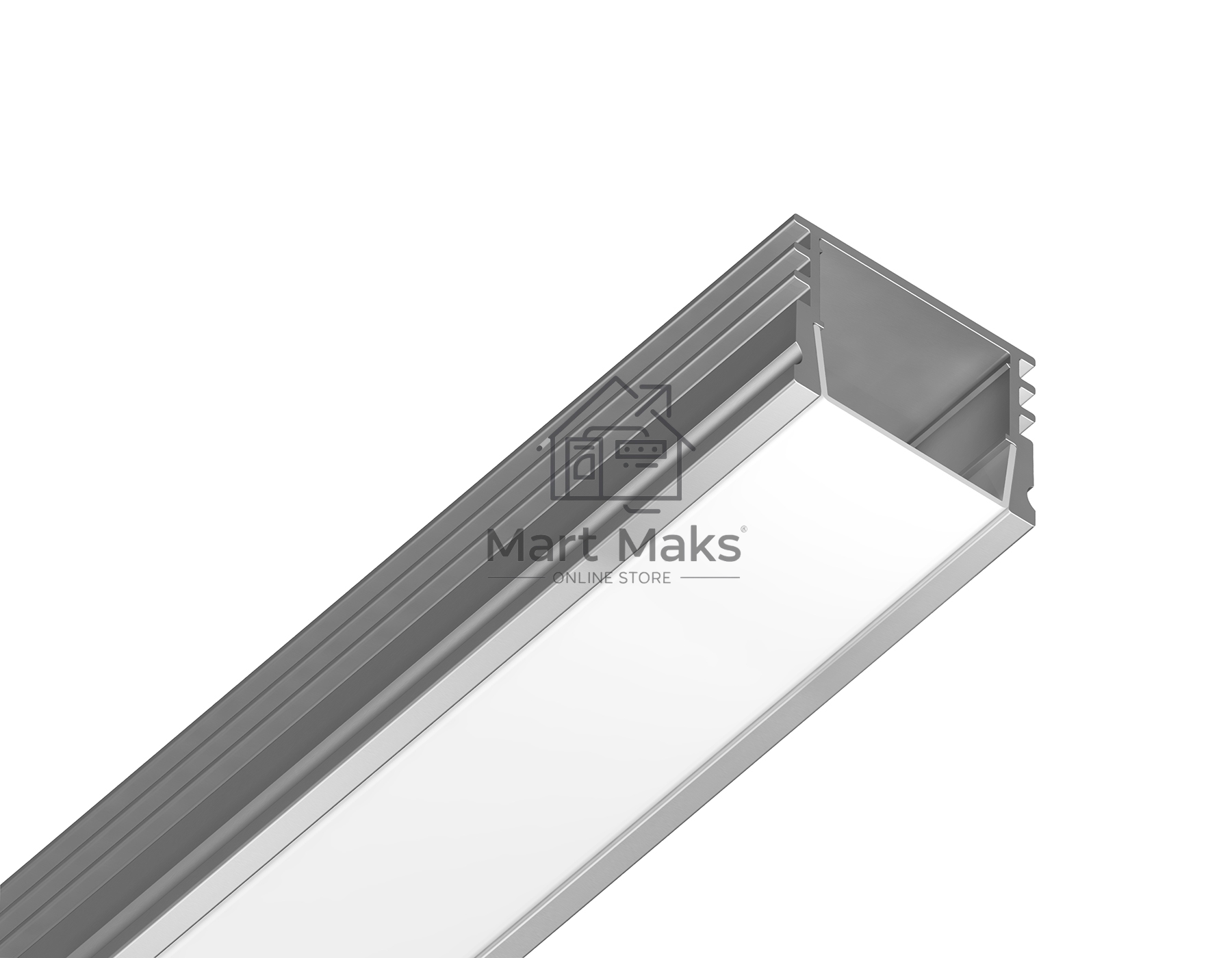 Алюминиевый профиль Ambrella light GP1750AL серебро 2000*15.7*12