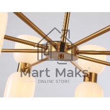 Люстра Ambrella light LH56095/16 BS/FR латунь/белый матовый E14*16 max 40W D860*510