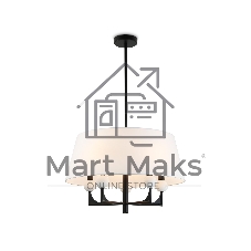 Люстра Ambrella light LH75150/5 BK/FR черный/белый матовый E14*5 max 40W D580*590