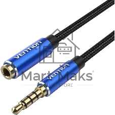 Кабель-удлинитель Vention аудио Jack 3,5 mm M/Jack 3,5 mm F - 1 м