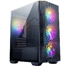 Компьютерный корпус MSI MAG FORGE M100R 1xUSB 3.0, 2xUSB 2.0, 4x120мм ARGB Fan, ARGB Control Board, Tempered Glass Window, Brown Box (932220)