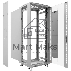 Шкаф телекоммуникационный напольный Cabeus SH-05C-32U60/60 IP20, 32U, 1610х600х600 мм (ВхШхГ), дверь: стекло, разборный, цвет: серый