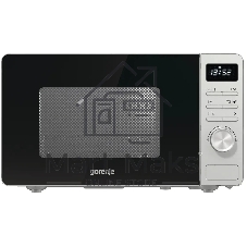 Микроволновая печь Gorenje GRILL MO23A4X нержавеющая сталь, 23 л, 800 Вт, переключатели - кнопки, поворотный механизм