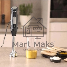 Блендер Braun MQ55001MBK, погружной, черный/серебристый