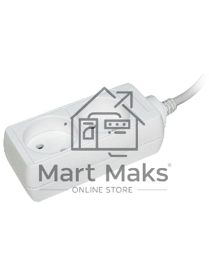 Удлинитель 2х3м без заземл. 10А IP20 У2 2P 2х0.75 ИЭК WYP10-06-02-03-N