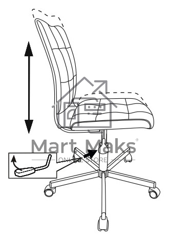 Кресло компьютерное Бюрократ CH-330M/VELV20 без подлокотников, молочный, крестовина металл