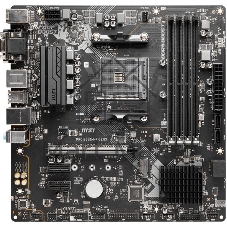 Материнская плата MSI PRO B550M-P GEN3, AM4, AMD B550, 4xDDR4, 4xSATA, 1xM.2, 1xPCI-E 3.0 x16, 2xPCI-E 3.0 x1, 1xDVI-D, 1xHDMI, 1xVGA, 1x1Gb LAN, 4xUSB 2.0, 4xUSB 3.2 Gen 1, 3x3.5 мм, 7.1, Micro-ATX