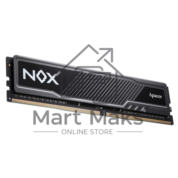 Оперативная память Apacer Nox, DDR4, 16GB (1x16 GB), 3600 MHz, CL18, DIMM, радиатор, черный