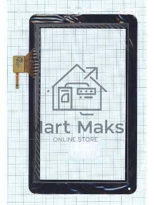 Сенсорное стекло (тачскрин) QSD 702-09017-03, черное