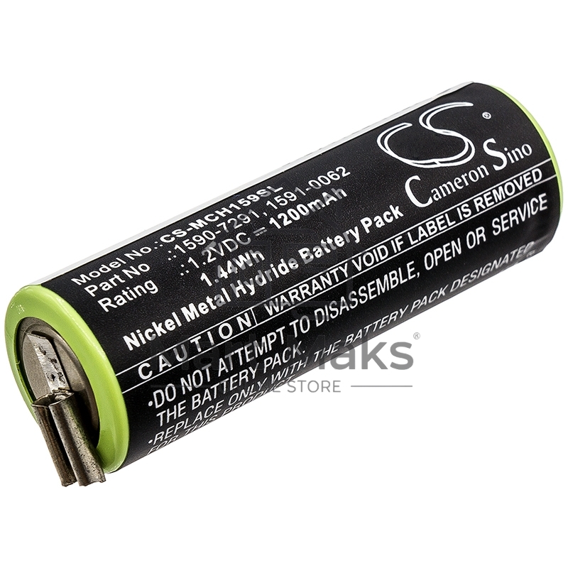 Аккумулятор CameronSino CS-MCH159SL для Moser ChroMini 1591 1200mAh, 1.2V, Ni-MH