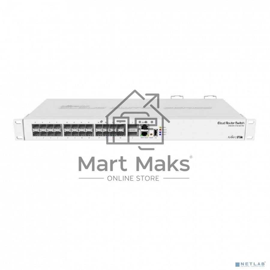 Коммутатор в стойку MikroTik CRS326-24S+2Q+RM, 24х SFP+, 2x QSFP+