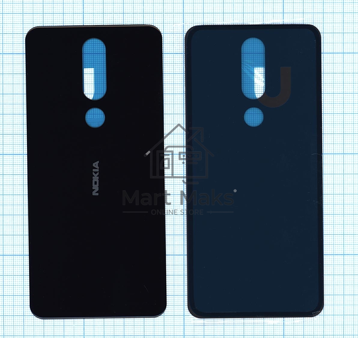 Задняя крышка для Nokia X5 черный