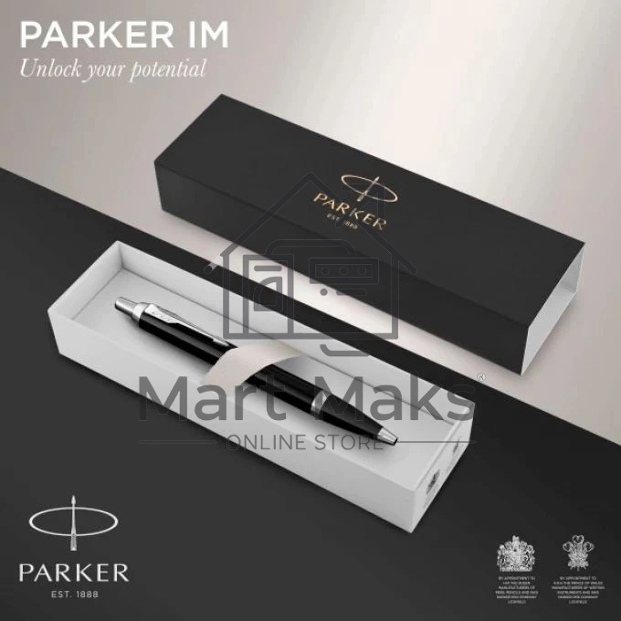 Ручка шариковая Parker IM Core K321 (CW1931665) Black CT M, синие чернила, подарочная коробка