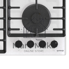Газовая варочная панель Gorenje GT642SYW, 4 конфорки, закаленное стекло, белый