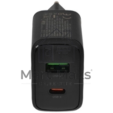 Сетевое зарядное устройство Hoco 30Вт, 3А, QC3.0/PD, 1хUSB, 1хType-C, CS23A, черный, коробка