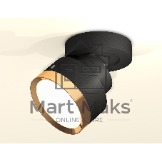 Светильник Ambrella Light XM8102004 SBK/PYG черный песок/золото желтое полированное GX53 (A2229, A2106, C8102, N8124)
