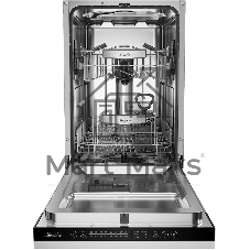 Встраиваемая посудомоечная машина Monsher MD 4511, High-Tech, 45 см, 9 комплектов, 2 корзины, 8 программ, инверторный мотор, отсрочка старта, автоматическое открывание двери, сенсорное управление, половинная загрузка, энергоэффективность А