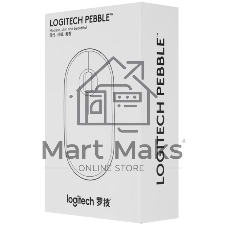 Мышь беспроводная Logitech Pebble M350 белый, 1000 dpi, радиоканал, Bluetooth, USB, кнопки - 3