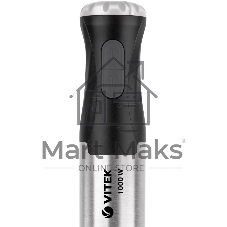 Блендер погружной Vitek VT-3425 черный/серебристый, 1000 Вт, 2 скорости, турбо