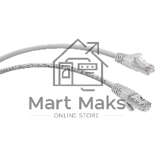 Патч-корд Cabeus PC-FTP-RJ45-Cat.5e-3m-LSZH Cat.5e, экр., F/UTP, RJ45/RJ45, LSZH, AWG24, 3 м, серый
