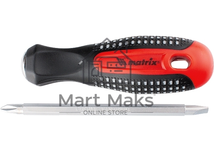 Отвертка MATRIX 11451комбинированная fusion sl6.0 / ph2мм crv 3-х компонентная рукоятка anti slip