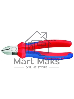 Бокорезы KNIPEX 7002160160мм диагональные, ручки с двухцветными многокомпонентными чехлами