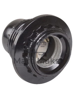 Патрон электрич. E27 Пкб27-04-К11 с кольцом карболит. черный (инд. упак.) ИЭК EPK11-04-02-K01