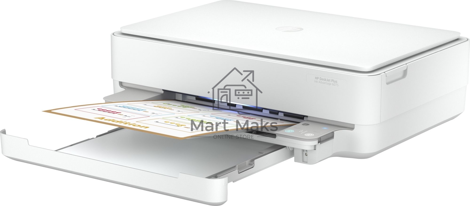 МФУ струйный HP DJ Plus IA 6075 AiO (5SE22C), A4, цветной, печ. до 20 стр/мин. (ч/б) до 17 стр/мин. (цвет), 1200x1200dpi, USB, Wi-Fi, Air Print, Mopria