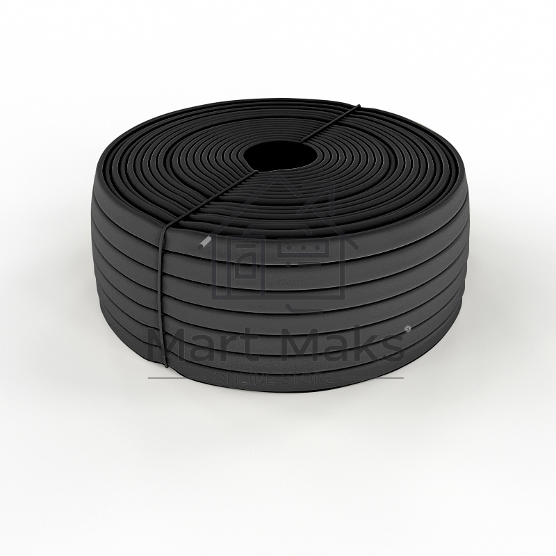 Трубка кембрик ТВ-40 ПВХ Rexant черный, Ø 10 мм