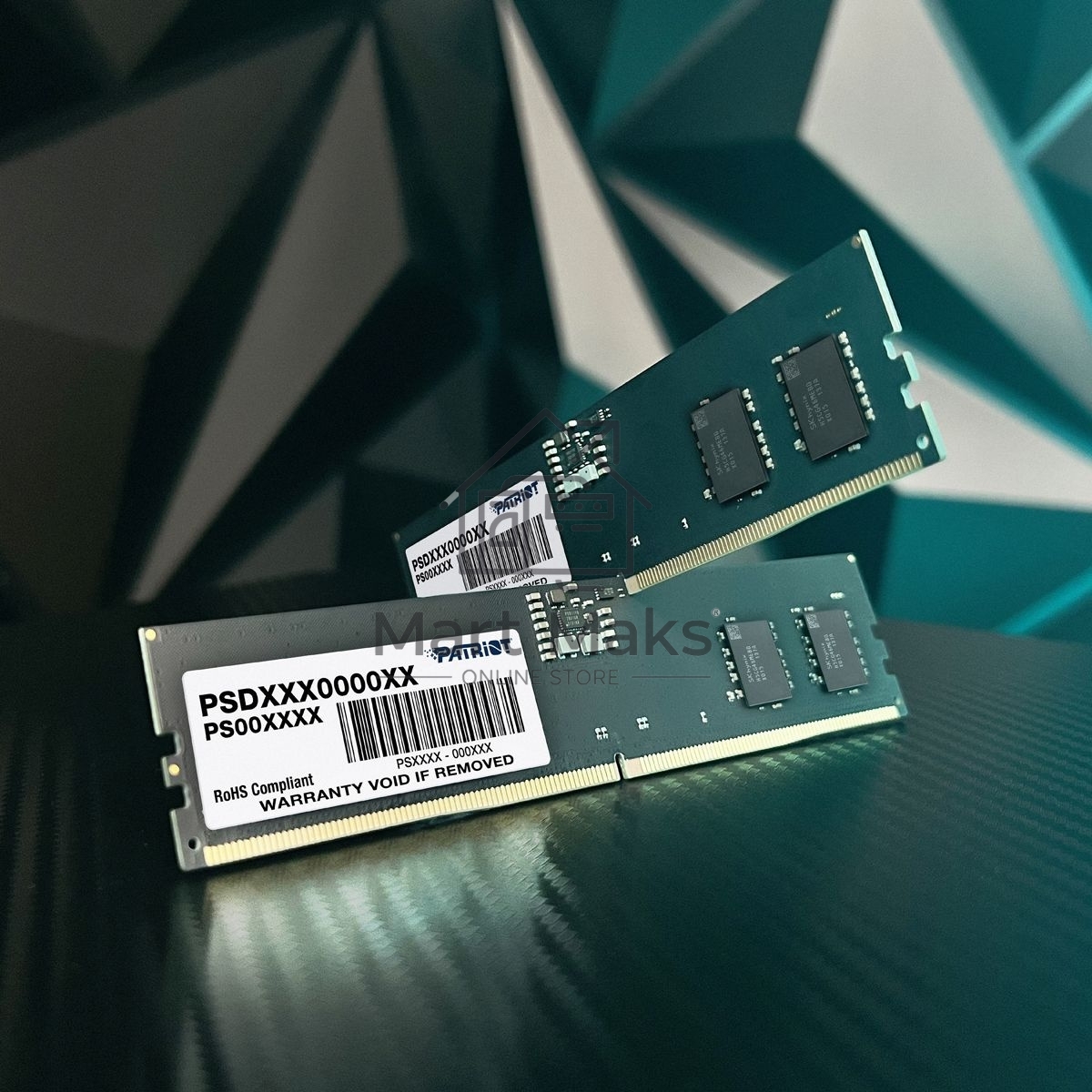 Оперативная память Patriot Signature, DDR5, 16GB (2x8 GB), 4800 MHz, CL40, DIMM