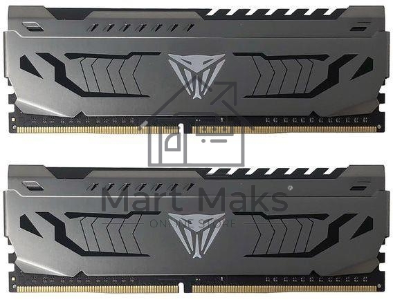Оперативная память Patriot Viper Steel, DDR4, 32GB (2x16GB), 3600MHz, CL18, DIMM, радиатор, черный