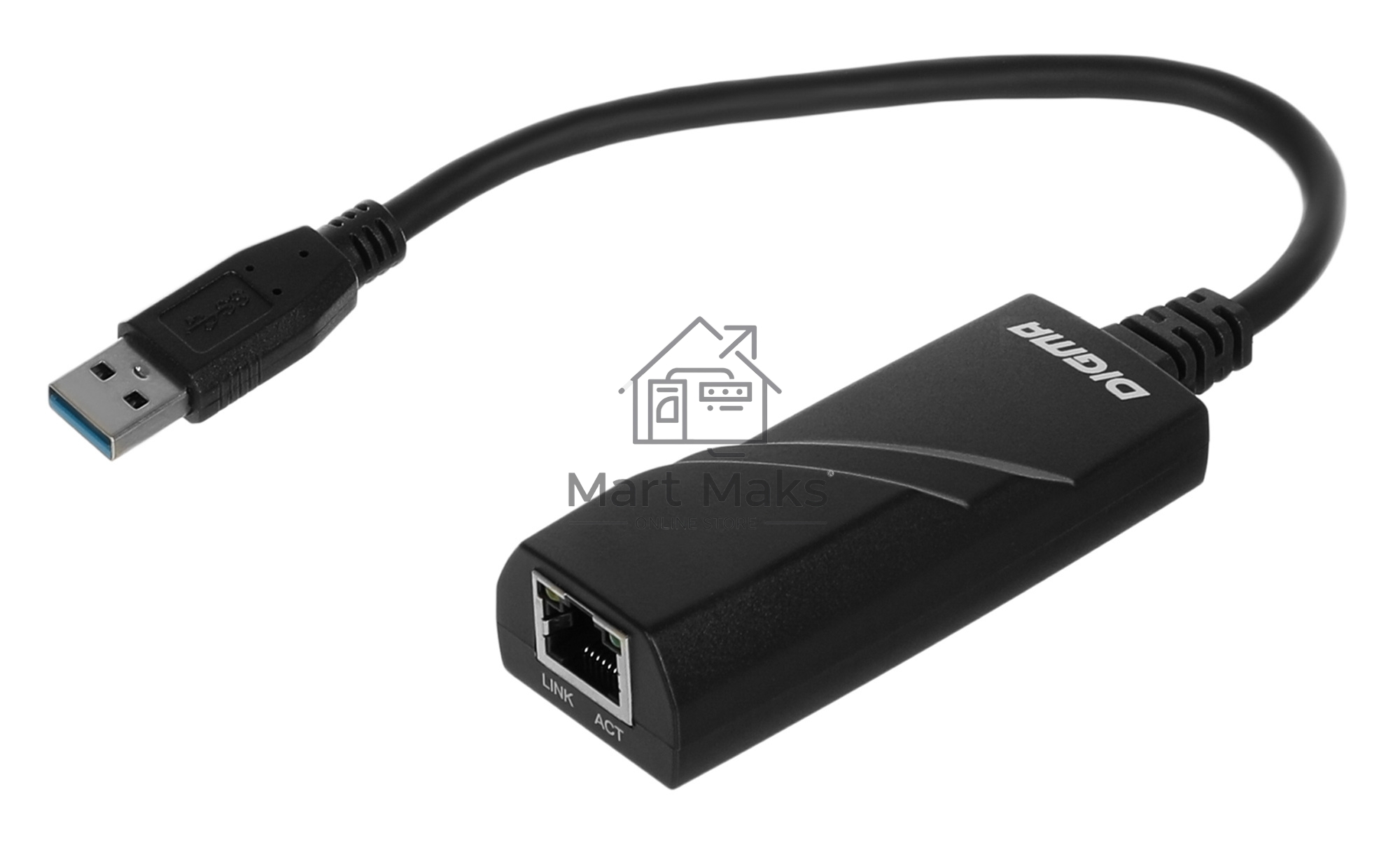 Сетевой адаптер Ethernet Digma D-USB3-LAN1000 USB 3.0